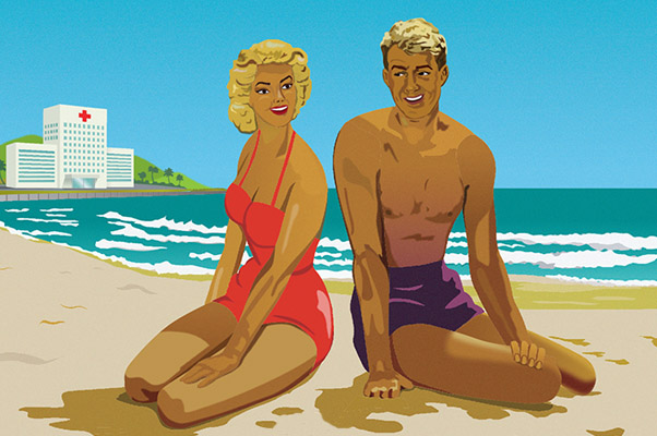 Couple at the beach